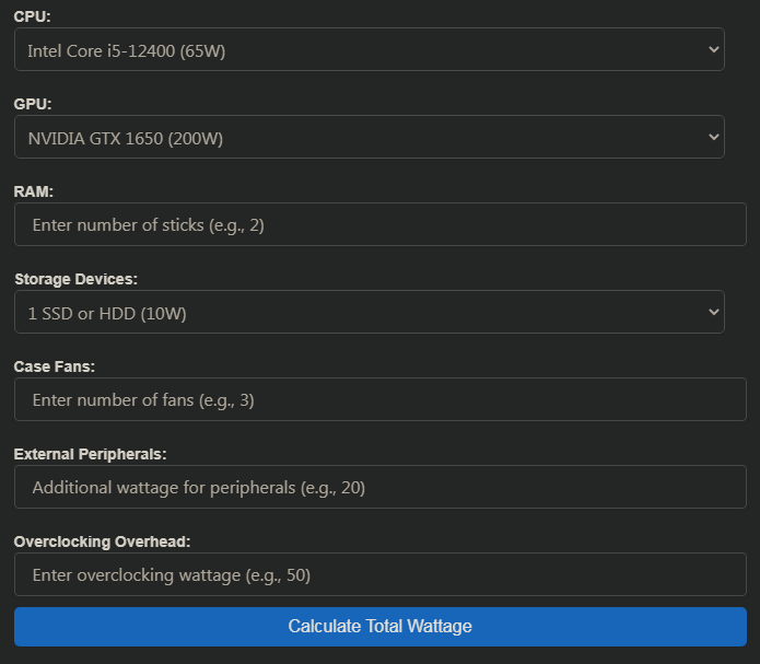 How to Use the Power Supply Calculator?